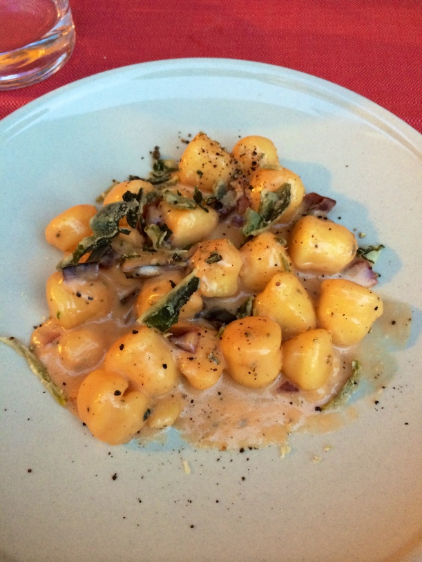 Packing a punch: gnocchi with stilton